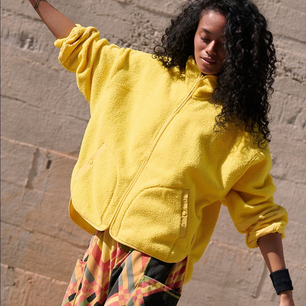 NWT Free people ziggy up fleece jacket